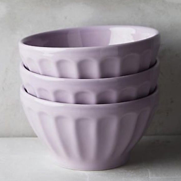 Anthropologie Other - Anthropologie Lavender Latte Bowls (2)